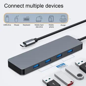 Концентратор Type C для подключения 4K HDTV USB-C 3,0 2,0 Зарядная док-станция для MacBook Samsung S20 Dex Xiaomi 10 PS5 iPad TV Switch