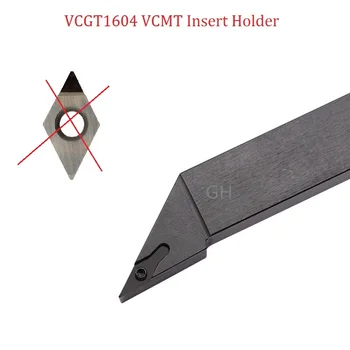 Держатель SVJCR L для внешнего токарного инструмента с твердосплавной пластиной VCGT1604 VN VCMT PCD SVJCR1212 1616 2020 2525 Токарный резец без пластины